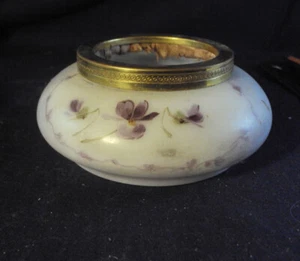 Vaso comò Belle Ware Violets dipinto a mano Helmschmied J1 - Foto 1 di 4
