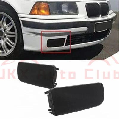 Para BMW Serie 3 E36 318is 323i 325i 1992-98 b 2X Tapa Tapa Agujero Luz Antiniebla Negra Foto 1 de 4