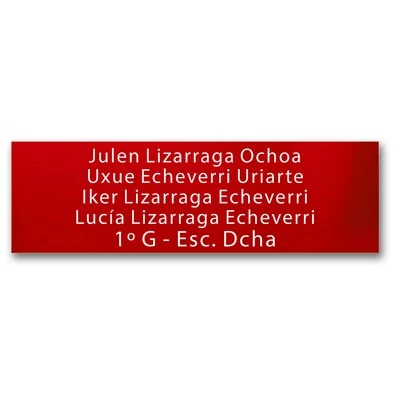 ALUMINUM mailbox plate engraved with your data, custom mailbox sheet - Image 1 of 2