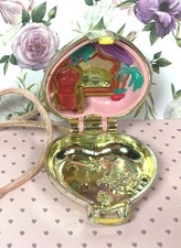 Vintage Polly Pocket ✨ Princess Palace Locket 1993 Necklace Gold Chrome