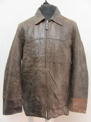 VINTAGE REDSKINS LEATHER TWEED LINED JACKET SIZE XL - Image 1 of 4