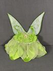 Build A Bear Tinkerbell Fairy Dress Disney Green W/Wings Satin Tulle