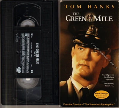 The Green Mile - Tom Hanks, David Morse (2000 VHS Tape Rated R) Good Condition - Image 1 of 2