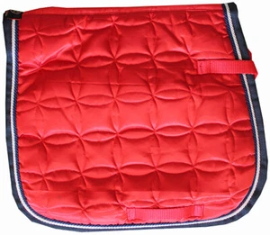 RED Equestrian Horse Riding Saddle Pad Star FULL Dressage GP Saddle Cloth - Picture 1 of 1