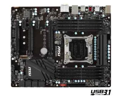 Placa base MSI X99A Raider LGA2011-3 (8xDDR4 USB 3.1 SATA 3) Zub. #7011