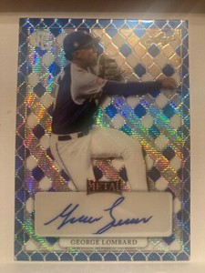 2022 Leaf Metal George Lombard Blue Wave 1/8 Auto Perfect Game