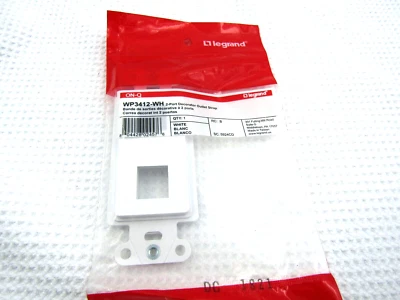 LEGRAND ON-Q WP3412-WH 2-Port Decorator Outlet Strap. - Image 1 of 3