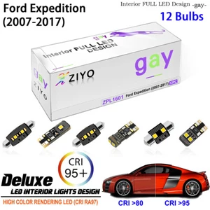 Kit de 12 bombillas LED interiores para bombillas blancas Ford Expedition 2007-2017 - Imagen 1 de 8
