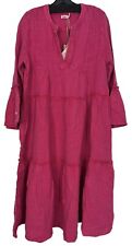 NEW FAHERTY Dream Cotton Gauze Vida Midi Dress Sz M Granita WDS2350 $218 Women’s