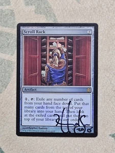 Foil - Scroll Rack - Signed - MTG - MP - Commander Arsenal 16/18 - Picture 1 of 14