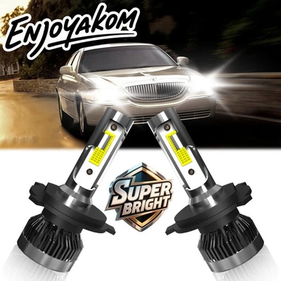 Kit de faros LED delanteros bombillas combinadas de haz alto bajo para Lincoln Town Car 1981-1989 Foto 1 de 4