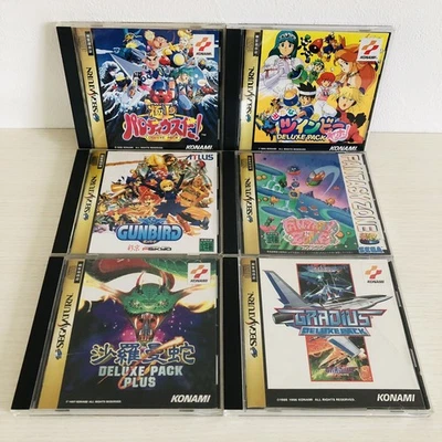 Sega Saturn Salamander Parodius Detana Twinbee Gunbird set of 6 games - Image 1 of 4