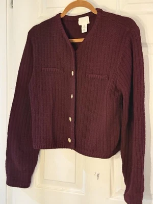 Suéter borgoña para mujer talla pequeña de H&M - Nuevo sin etiquetas - ¡Gran precio! Foto 1 de 4