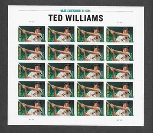 MMK Philatelie: US Scott #4694 postfrisch Scheibe (20) Ted Williams Forever Briefmarken SCV 22 $ - Bild 1 von 2