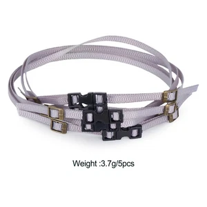 5Pcs Scale adjustable 1/10 1/18 1/24 RC Roof Rack Rope/Luggage Cord Strap Buckle - Picture 1 of 12