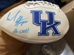 MARK STOOPS KENTUCKY WILDCATS SIGNED LOGO FOOTBALL - Picture 1 of 9