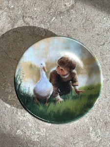 Pemberton & Oakes Kunst Mini Teller "Just Ducky" 1991 Donald Zolan 3,5" - Bild 1 von 6
