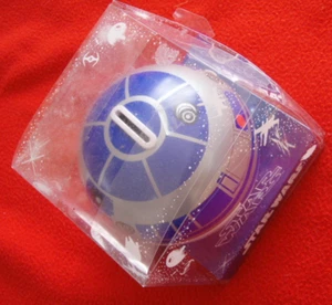 STAR WARS R2-D2 Piggy Bank Can Bourbon Made in Japan w/Stand Transparent Case - Picture 1 of 7
