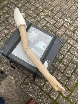 Wooden Articulated Life-Size Arm & Hand Model Mannequin Ex Shop Display - Image 1 of 4