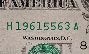 1961 May 5th Birthday/Anniversary Year $1 One  Dollar Bill Fancy Serial Number - Picture 1 of 3