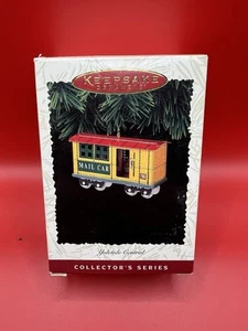 Hallmark Andenken Ornament Yuletide Central Mail Car Train #3 in Serie 1996 - Bild 1 von 2