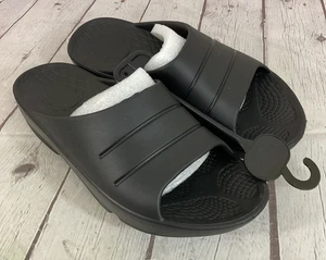 Women's Comfort Recovery Flip Flops Black Size 6 EUR 37 - Picture 1 of 17