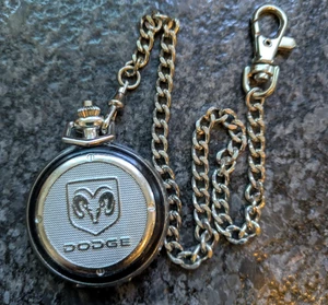 Rare Dodge Watch Pocket watch Black Car Promo Adult Unisex with New Battery - Picture 1 of 6
