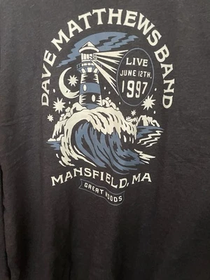 Banda de Dave Matthew. Camiseta conmemorativa 1997 Mansfield MA manga larga 3XL  Foto 1 de 3