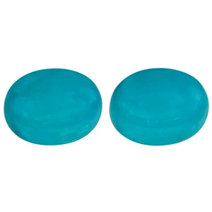 2.70 ct (2pcs) MATCHING PAIR  Oval Cabochon Cut (9 x 7 mm)  Turquoise Genuine - Picture 1 of 1