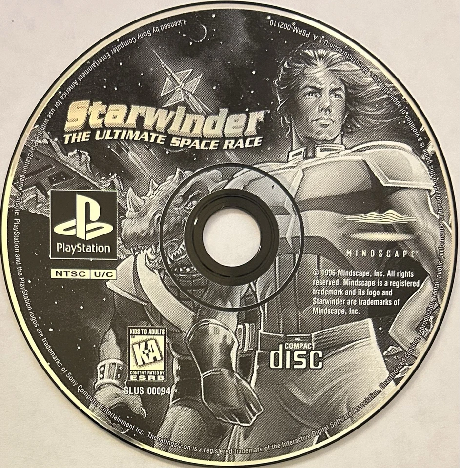 Starwinder: Ultimate Space Race (PlayStation, PS1) DISC ONLY | NO TRACKING M1054 - Image 1 of 1