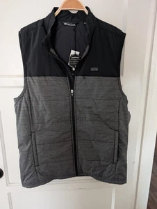 New Travis Mathew Easy Out Vest Large Gray Vest Full Zip Sleeveless Golf - Picture 1 of 3