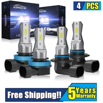 4x faros LED bombilla brillante haz alto/bajo para Chevrolet Suburban 3500 HD 2018-2019 Foto 1 de 4