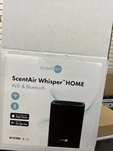(NEW) ScentAir Whisper Home Smart Diffuser Black Wi-Fi & Bluetooth w/ LED Light - Picture 1 of 3