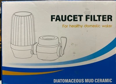 FAUCET MOUNT WATER PURIFIER WITH 7-LAYER FILTER Diatomaceous Mud Ceramic - Image 1 of 3