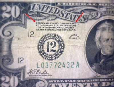 1928 $20 Federal Reserve Note “REDEEMABLE IN GOLD”🌟LARGE 12🌟SAN FRANCISCO, Ca. - Image 1 of 4