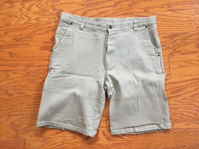 Pantalones Cortos Mountain Hardware 36" Cintura Entrepierna 10.5" Bolsillo Trasero Cremallera Caqui Gris Foto 1 de 4