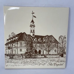 The Capitol Souvenir Tile Trivet Ceramic 6" Screencraft Wall Hanging - Picture 1 of 2