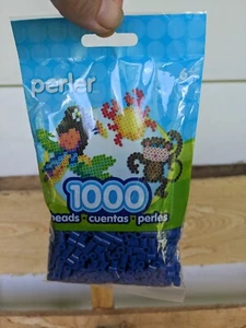 Perler 1000 Count Bag Dark Blue Beads, New, Sealed, Ages 6+ Arts-Crafts-Hobbies - Picture 1 of 8