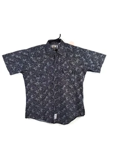 Panhandle Slim Shirt Black Pearl Snap Retro Paisley Western Wear Cowboy Size Lg - Picture 1 of 6