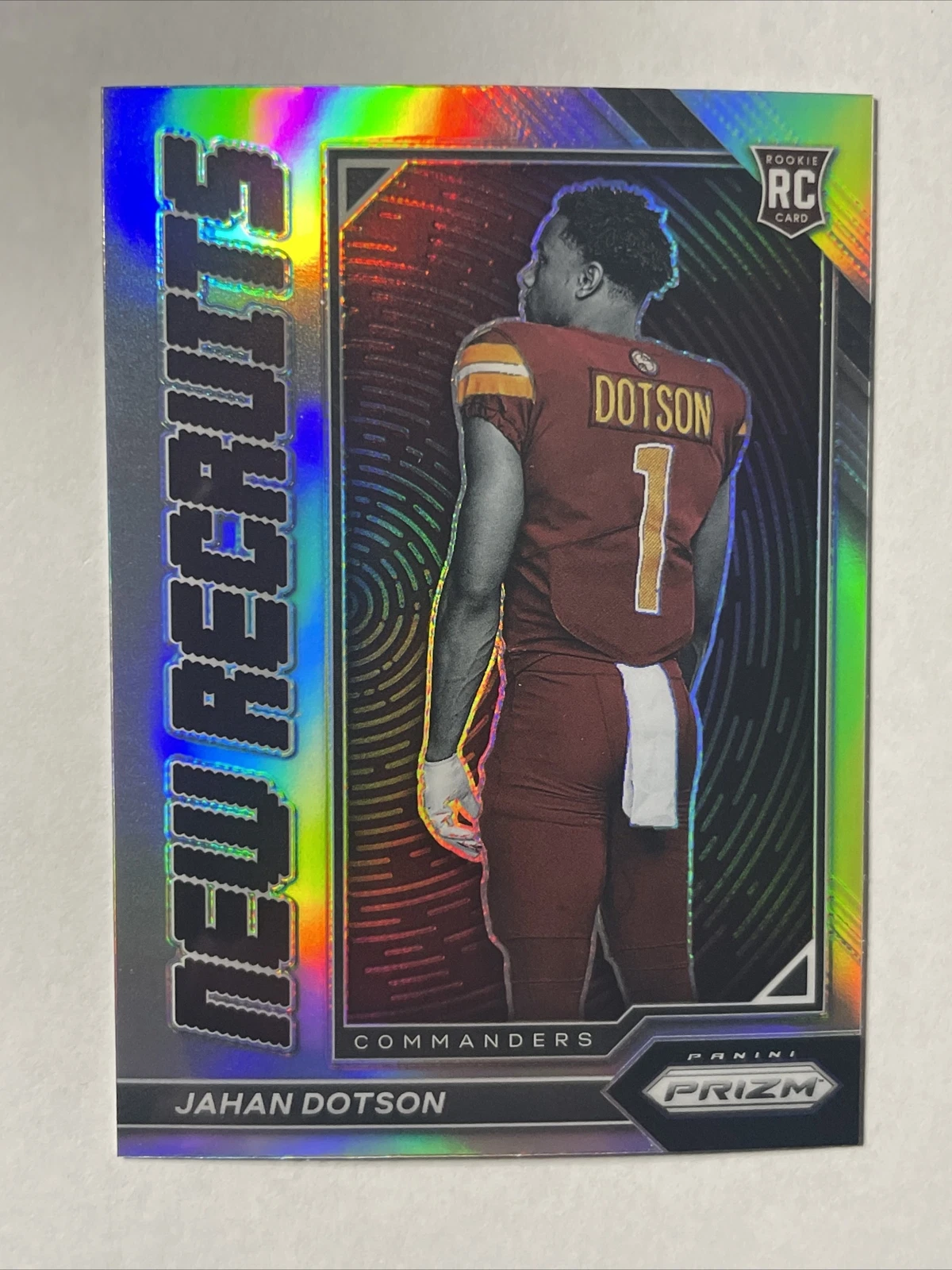 2022 Panini Prizm Jahan Dotson New Recruits Silver Prizm Rookie RC