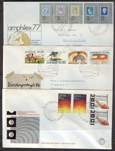 NETHERLANDS FDC’s (x6) 1976/7 (ID:383/D28503) - Picture 1 of 2