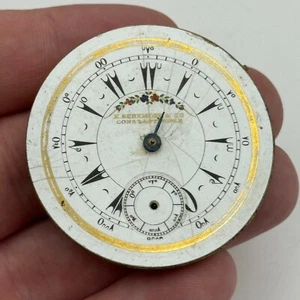 Reloj Bolsillo Turco Otomano 42.8mm Antiguo K Serkisoff Billodes Movimiento PIEZAS - Imagen 1 de 23