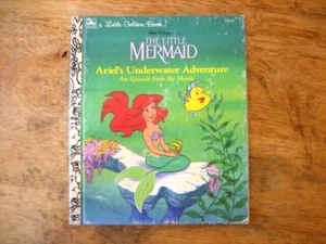 A Little Golden Book Little Mermaid Ariel’s Underwater Adventure 1989 - Imagen 1 de 2