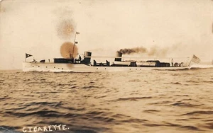Das Patrouillenschiff der US Navy USS Zigarette (SP-1234) Vintage 1910er RPPC Postkarte - Bild 1 von 2