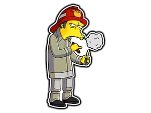 #2011 Fire Chief Moe Springfield Family Waterproof Vinyl Sticker Die-Cut Car - Picture 1 of 1