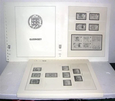 GUERNSEY 1986/1997 fogli marca LINDNER - Imagem 1 de 2