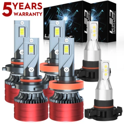 For Chevy Silverado 1500 07-15 19-2021 LED Headlight Bulb Hi Lo Fog Light F5HQC - Image 1 of 4