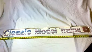 Classic Model Trains Swag / Merch 43" Long Windshield /Layout Room Sticker - Picture 1 of 2