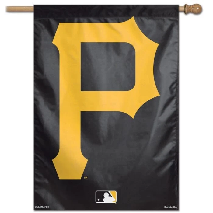 PITTSBURGH PIRATES  28"X40" HOUSE FLAG OR WALL BANNER MLB LICENSED USA SELLER - Image 1 of 1