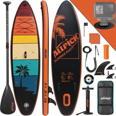DETAILS IN DESCRIPTION Aufblasbares SUP Board Set – Allpick, 180kg, Kamerahalterung, Vielseitig & Ro...